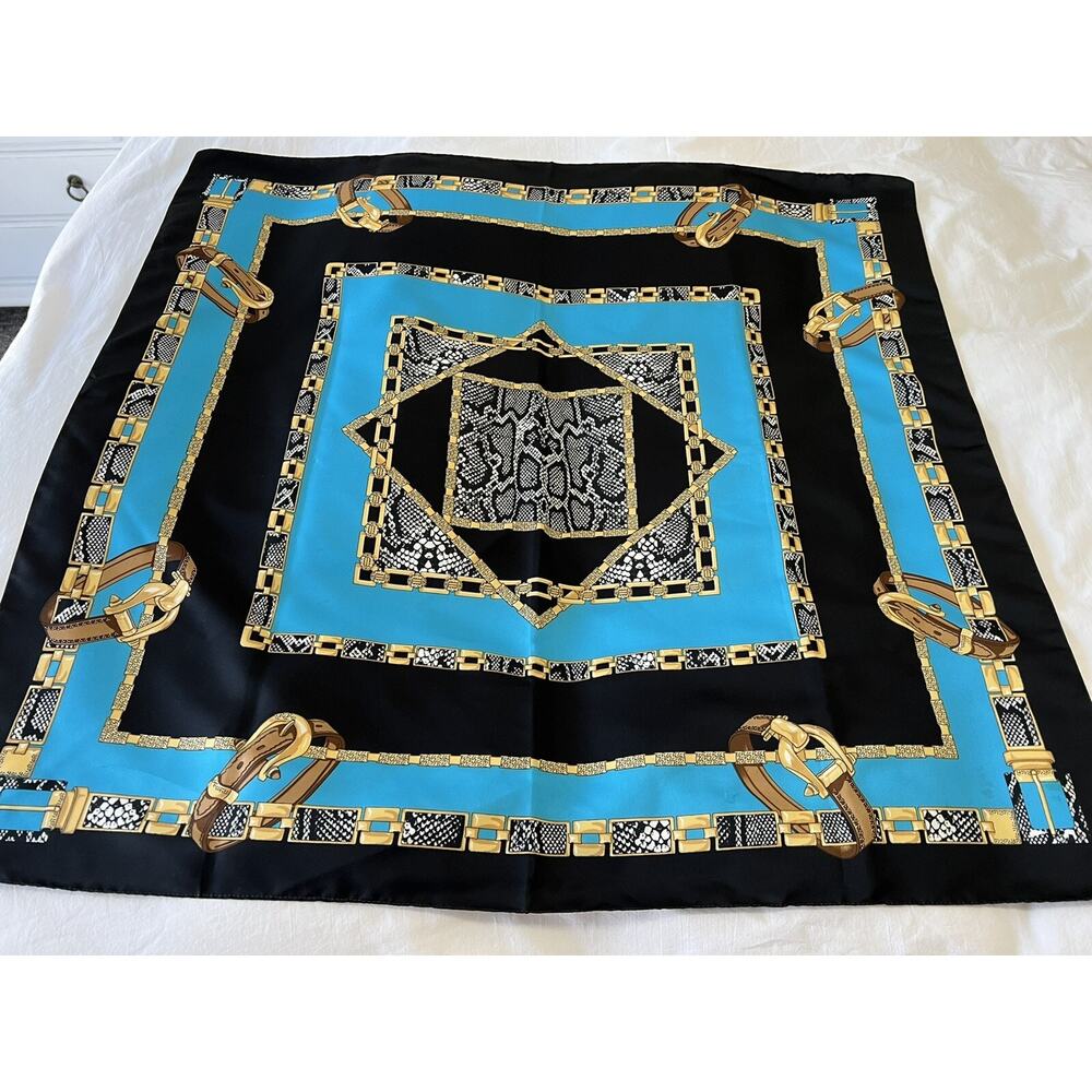 Debenhams | Blue Black Accessories Stunning Scarf Vibrant Collectible